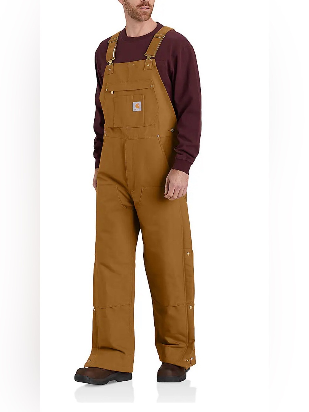 Carhartt Firm Duck Insulated Bib Overall XL Short NWT